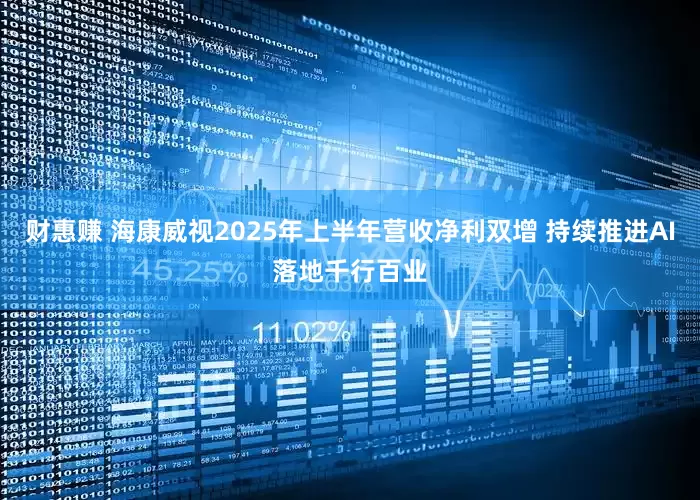 财惠赚 海康威视2025年上半年营收净利双增 持续推进AI落地千行百业